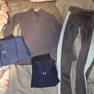 Under Armour Gray and Blue Leggings